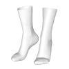Dandelion design in simple style design Sport Socks,Athletic Cushioned Running Performance Crew Socks For Men/WomenBlack and white view 2