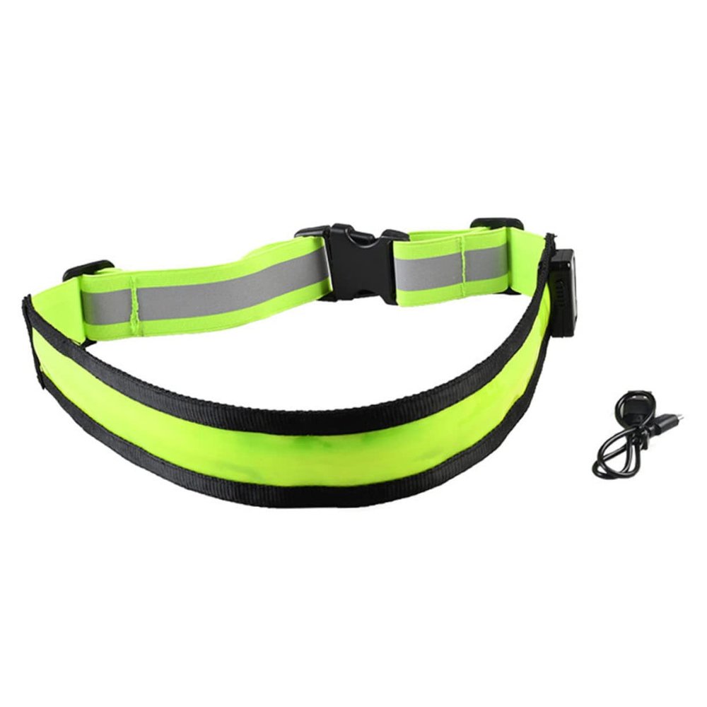 KOMBIUDA Rechargeable Led Belt SPI Belt Running Reflective Safety Night Walking Tactical Accessories