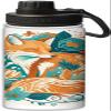 Cute fox and floral design design Sports Leak Proof Water Bottle 18 oz,Durable Double Walled Stainless Steel - Gym Bottles,Insulated Reusable Water Bottle,Hot Cold,Multicolor view 1