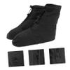 WHAMVOX 1pair Non- Cycling Shoe Covers Overshoes for Rain and Mud Reusable Boot Covers Black view 4