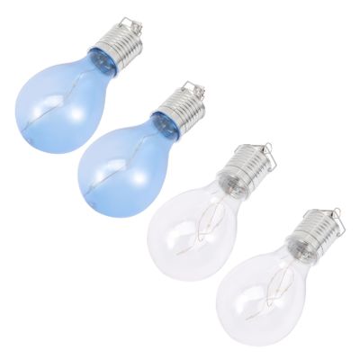 jojofuny 4pcs Solar Led Light Bulbs Outdoor Decorative Bulbs for Patio Garden Energy-Saving Solar Power