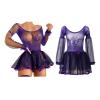 NineFit Basics Women Lingerie Babydoll Lace Sexy Lace Lingerie Sexy Mesh Lingerie Underwear Dress (Purple, L), Large view 1