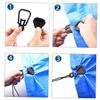 BESPORTBLE 10pcs Tarp Clips for Tents Grip Clamps for Secure Outdoor Camping Tent Fixing Tools for Tarps and Camping Accessories view 3