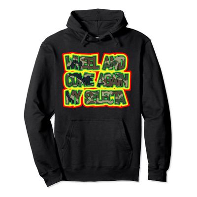 DNB Wheel And Come Again Pirate Radio Rave Junglist Camo Pullover Hoodie