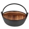 ABOOFAN Japanese Cast Iron Stew Pot with Lid Deep Soup Cooker for Home Camping Includes Handle for for Hot Pot Outdoor Cooking view 1