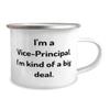 Generic Gag Vice-Principal Gifts, I'm a Vice-Principal. I'm kind of a, Best Birthday 12oz Camping Mug For Coworkers, From Colleagues, White view 2
