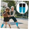 FRCOLOR 2pairs Shin Guard Sleeves Leg Guard Socks for Football Basketball Hiking Leg Protector view 2