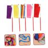 Cabilock 5pcs Boy Girl Dancing Ribbon Streamers for Rhythmic Gymnastics Performance Ribbons with Lightweight Handles for Dance Training Parties and Artistic Activities view 3