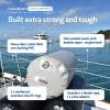 Inflatable Boat Fenders for Boats and Yachts Deflatable for Easy Storage - Designed Heavy Duty for Horizontal and Vertical Use - Light Gray - Medium view 3