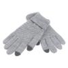 CALLARON Touch Screen Gloves for Women Woolen Knitted Gloves Cellphone Tablet Accessory Grey Warm and Elastic view 1