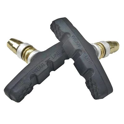 Acahhotxx V-Brake Blocks Shoes 1 Pair Folding Small Bicycle Bike Brake Pads Set No Noise No Skid 60mm Mountain Brake Shoes