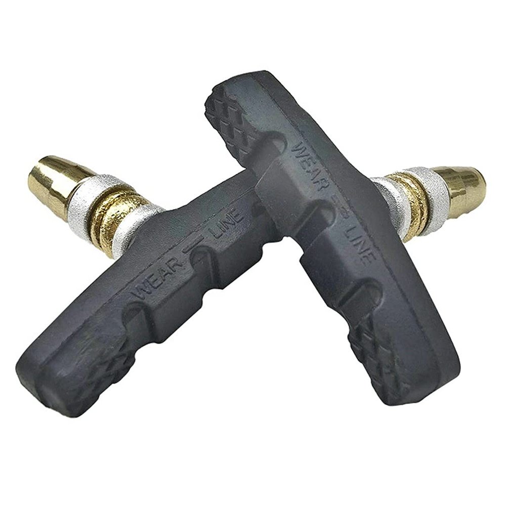 Acahhotxx V-Brake Blocks Shoes 1 Pair Folding Small Bicycle Bike Brake Pads Set No Noise No Skid 60mm Mountain Brake Shoes