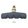 Acahhotxx V-Brake Blocks Shoes 1 Pair Folding Small Bicycle Bike Brake Pads Set No Noise No Skid 60mm Mountain Brake Shoes view 2