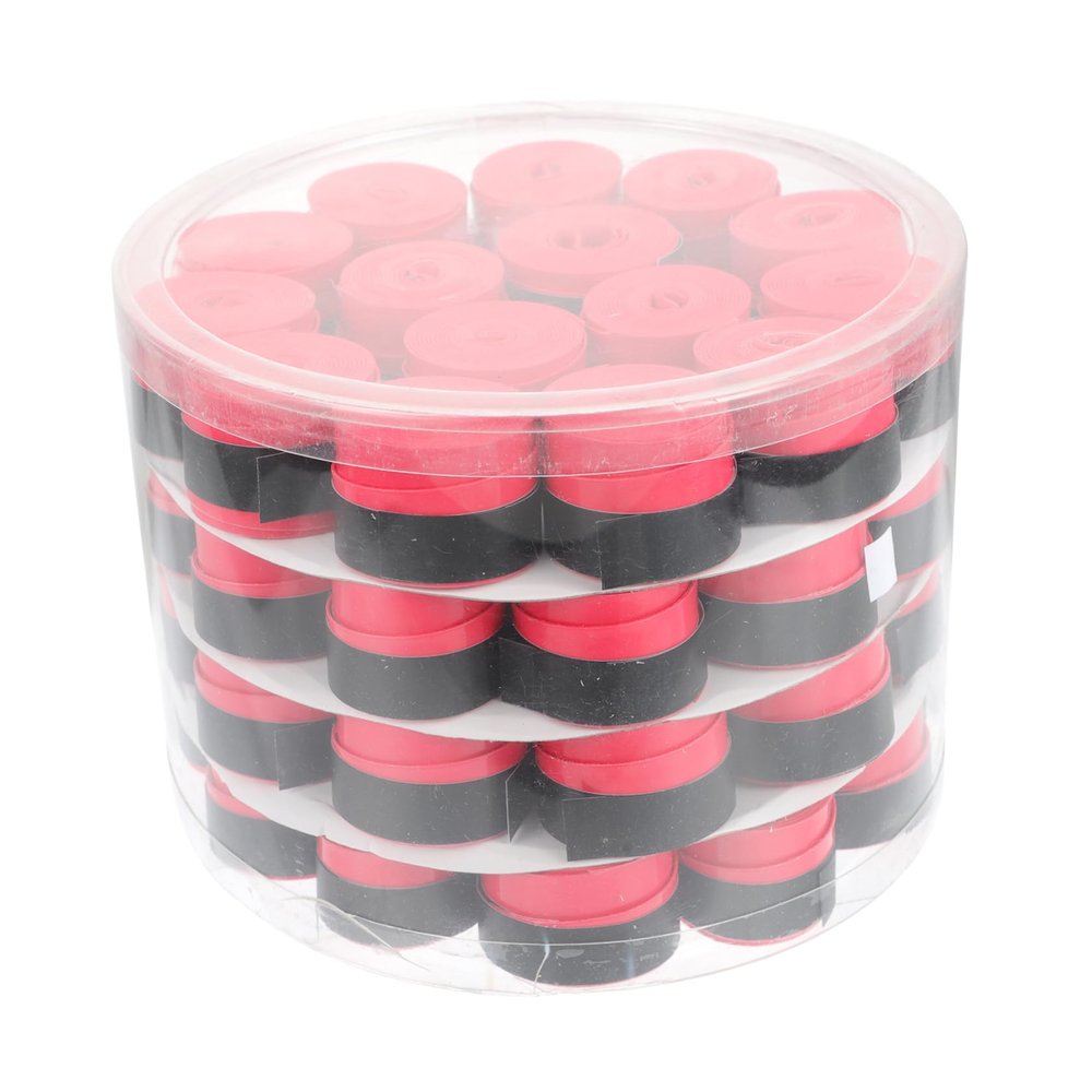 GOOHOCHY 60pcs Elastic Racket Grip Tapes Badminton Tennis Racket Overgrip Tapes Shock Absorber