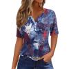 AAZJSS Summer Tops for Women 2024 July 4Th Outfit Women Patriotic Tops for Women Womens Red White and Blue Shirts Red and White Outfits for Women Patriotic Shirts American Flag Shirts for Women view 1