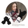 CALLARON 1pair Outdoor Gloves Warm Lining Thick Knit Mittens for Men and Women Cozy and Breathable for Cold Weather Activities view 4
