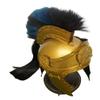NineFit Basics Roman Helmet Medieval Knight Steel Helmet with Black Plume, Large, As Shown in Image view 1
