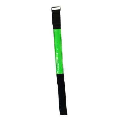 POPETPOP 4pcs Led Reflective Armbands Fluorescent Safety Wristbands for Running Jogging Dog Walking and Outdoor Activities Visibility Batteries Included
