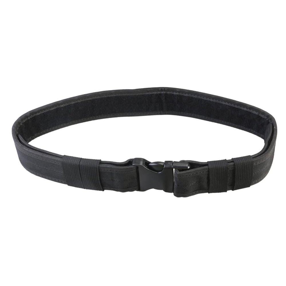 KOMBIUDA Combat Gear Utility Nylon Belt Wide Belt and Outdoor Use Black Nylon Quick Release Buckle