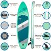 Inflatable Stand Up Paddle Board, with Premium Paddle Board Accessories and Waterproof Phone Bag, 33" Wide Stable Design, Non-Slip Comfort Deck for Youth & Adults view 2