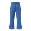 LRMQS Capri Pants for Women Casual Summer 2025 Drawstring Capris Linen Pants Pockets Beach Straight Wide Leg Cropped Trousers view 3
