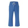 LRMQS Capri Pants for Women Casual Summer 2025 Drawstring Capris Linen Pants Pockets Beach Straight Wide Leg Cropped Trousers view 4