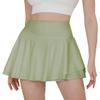 SHAREYOIU Women's Sports Skirts Classic A-Line Pleated Mini Skater Skirt Cycling Baseball Yoga Tennis Skirt (US, Alpha, Large, Regular, Regular, Green) view 1