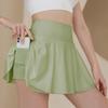 SHAREYOIU Women's Sports Skirts Classic A-Line Pleated Mini Skater Skirt Cycling Baseball Yoga Tennis Skirt (US, Alpha, Large, Regular, Regular, Green) view 2