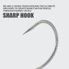 WAOCEO Fish Hook 20 PCS/Lot High Carbon Steel Fishing Hook Lightweight Durable for Rig Use On Big Bass Fishing Hooks Fishing Accessories (Color : Regular 1/0#) view 4