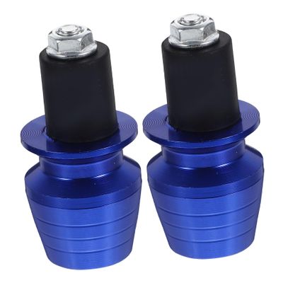 Mikinona 2pcs Handlebar Balanced Plug for Motorbike Cnc Aluminum Alloy Ends Anodized Finish Random Style