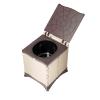 JUSHZ Camping Toilet Portable Toilets for Adults Portable Toilet Bags Bucket for Home Indoor Elderly Bedside Foldable Portable Outdoor Emergency Supplies for Cars Travel (Beige,31x33.5c8cm) view 1