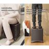 JUSHZ Camping Toilet Portable Toilets for Adults Portable Toilet Bags Bucket for Home Indoor Elderly Bedside Foldable Portable Outdoor Emergency Supplies for Cars Travel (Beige,31x33.5c8cm) view 3