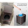 JUSHZ Camping Toilet Portable Toilets for Adults Portable Toilet Bags Bucket for Home Indoor Elderly Bedside Foldable Portable Outdoor Emergency Supplies for Cars Travel (Beige,31x33.5c8cm) view 4