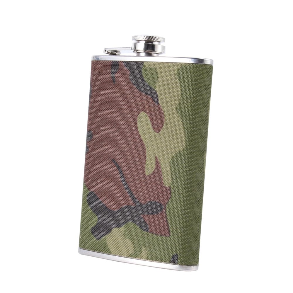 DECHOUS Stainless Steel Mini Wine Bottle Oxford Cover Flask for Outdoor Family Gatherings