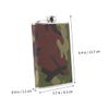 DECHOUS Stainless Steel Mini Wine Bottle Oxford Cover Flask for Outdoor Family Gatherings view 3