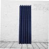 Cabilock Delicate Dark Blue Star Perforated Curtain Panel for Living Rooms Bedrooms Nurseries and Cafes Stylish Window Treatment for Home Decor view 2