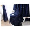 Cabilock Delicate Dark Blue Star Perforated Curtain Panel for Living Rooms Bedrooms Nurseries and Cafes Stylish Window Treatment for Home Decor view 4