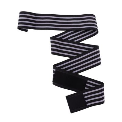 FRCOLOR Elastic Squat Knee Wrap Strap for Weightlifting and Leg Training Breathable and Sweat-absorbing Sports Bandage Pain-reducing Knee Support for Fitness and Home Practice Black and Gray