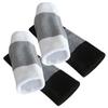 FRCOLOR 2pairs Winter Knee Warmers Elastic Knee Brace for Joint Support Thicken Thermal Protection Black Gray White Gray for Cold Weather Activities