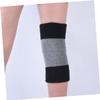 FRCOLOR 2pairs Winter Knee Warmers Elastic Knee Brace for Joint Support Thicken Thermal Protection Black Gray White Gray for Cold Weather Activities view 3