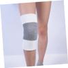 FRCOLOR 2pairs Winter Knee Warmers Elastic Knee Brace for Joint Support Thicken Thermal Protection Black Gray White Gray for Cold Weather Activities view 4