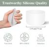 WSGALARY 2 PCS Protective Silicone Boot for Hydro Flask Tumbler 40oz 32oz 24oz, Anti-Slip Water Bottle Accessories Bottom Boot Sleeve Cover for Hydro Flask Travel Tumbler [White+Transparent] view 4