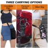 AceTreker 32/40/64/128 oz Water Bottle Sleeve Bag, Neoprene Bottle Carrier Holder with Strap & Paracord Handle for Walking, Hiking, Camping-Cow view 4