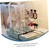 SAFIGLE 1pc Transparent Jewelry Storage Box Jewelry Holder Necklace Organizer for Earrings Bracelets and More Compact Design for Home and Travel Use view 2