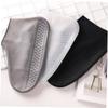 ULTECHNOVO 2pairs Silicone Shoe Covers Non-slip and Wear-resistant Overshoes for Men and Women Black Grey Outdoor Activities Rain and Protection view 2