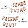 HAPINARY 1set Aluminium Foil Friends Giving Balloons Party Balloons for Memorable Photos for Wall Decor and Celebrations view 4