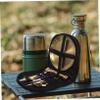 ABOOFAN 1set Stainless Steel Camping Utensils with Portable Storage Bag Cutlery for Outdoor Dining Includes Fork Spoon Knife and Chopsticks Ergonomic Design for Comfort view 3