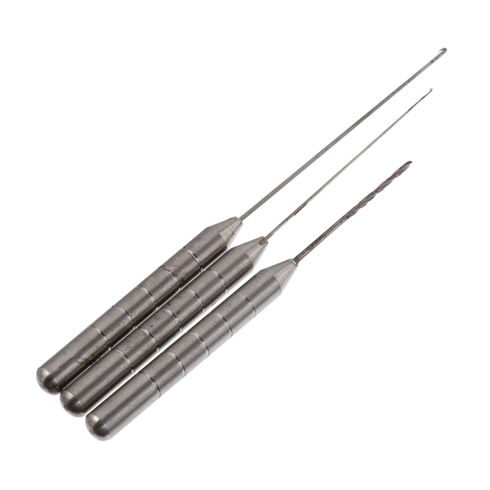 SUPVOX 3pcs Baiting Needles Carp Fishing Tool Rigging and Drilling Baits High Essential for Fishing Rigs and Boilies for Scenarios