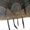 Multi-Fan Walnut or Cherry Turkey Tail Fan Display Kit for Spurs, Beards, Standard and Live Edge Options (Live Edge Walnut) view 2