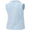 BGOWATU Women's Sleeveless Golf Polo Shirts 1/4 Zip Tennis Tank Tops with Collar UV Protection Dry Fit Gray Blue S view 4